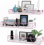 Floating Shelves Set of 3, Wood Wall Shelf, Farmhouse Shelf for Bedroom by Amoot