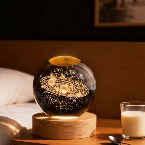 3D Solar System Crystal Ball 2.4in Universe Gifts for Space Lovers - Image 6