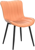 YOUNUOKE Dining Chairs Set of 2 Camel Mid Century Modern Kitchen Chairs Armless - Image 5