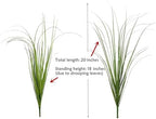 CATTREE Artificial Plants Fake Wheat Grass Shrubs, Faux Greenery Plastic Bushes Tall Stems for Outdoor Indoor Wedding Christmas Decoration Office Yard Table Arrangements Planter Filler Decor 8 Pack - Image 5