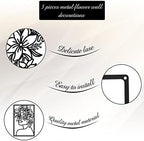 CHENGU 3 Pieces Metal Minimalist Abstract Woman Wall Art Line Drawing Wall Art Decor Single Line Female Home Hanging for Kitchen Bathroom Living Room - Image 6