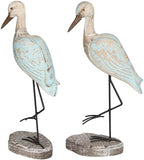 Seagull Statues Coastal Decor, Wooden Sea Birds Sculptures for Home Room Nautical Coastal Beach Decor, 2pcs (Light Brown) - Image 7