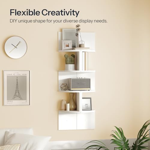 HOOBRO Corner Shelf Wall-Mounted, Set of 2 Floating Corner Shelves for Wall - Image 5