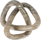 Creative Co-Op Modern Decorative Marble Link Knot, Beige - Image 5
