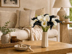 Mandy's 20pcs Black and White Calla Lily Artificial Flowers - Image 5