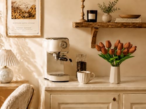Mandy's 20pcs Artificial Burnt Orange Tulips - Image 7