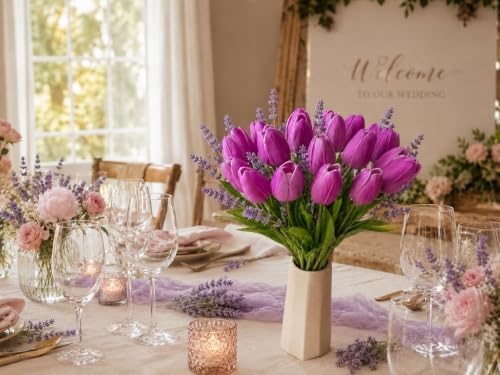 Mandy's 20pcs Artificial Lavender Tulips - Image 5