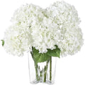 Coferset 3pcs Lifelike Real Touch Hydrangea Artificial Flowers,White by Coferset