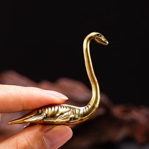 CHOVY 1PC Solid Brass Loch Ness Monster Figurine - Enigmatic Home Decor, Perfect Collectible Art Piece for Desk and Scene Decoration, Unique Craft for Mystical Vibes - Image 4