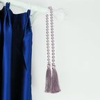 34 Inch Pearl Glass Bead Garland with Tassels -1 Pack Purple - Image 6