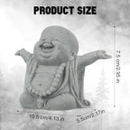 Landical Buddha Sandstone Statues Zen Monk Sculptures,Laughing Buddha - Image 2