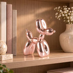 Pink Balloon Dog Decor - Animal, Shelf & Modern Desk Statue - Office Gold Decorations - Image 5