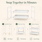 2 Tier Bathroom Counter Shelf Organizer for Skincare Makeup - Image 4