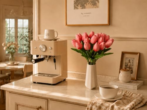 Mandy's 20pcs Artificial Coral Pink Tulips - Image 5