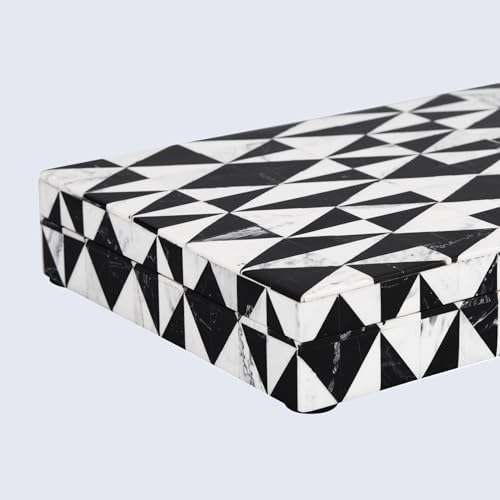 Handicrafts Home Decorative Box 8x6 – Photo Storage Box, Jewelry Organizer, Modern Decorative Storage Box with Lid, Bohemian Table Décor, Vintage Keepsake Box for Shelf or Coffee Table Décor - Image 5