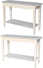 International Concepts Phillips Oval Sofa Table, Unfinished - Image 3