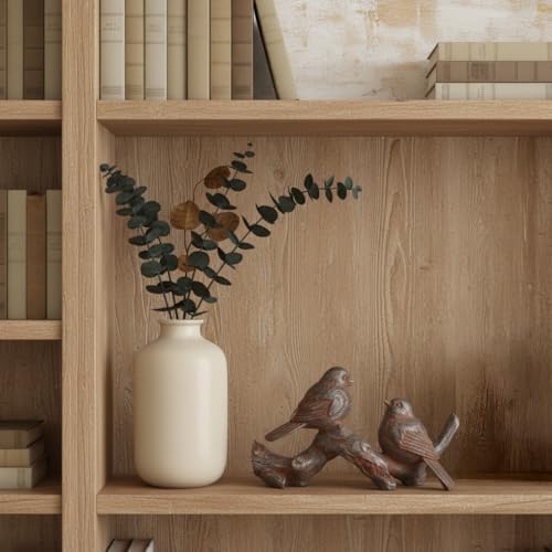 Braxio Bird Figurines Home Decor – Resin Tabletop Vintage Distressed Birds on Branch, Rustic Farmhouse Decor for Living Room, Bedroom, Office, 6 x 2.3 x 3.4 Inches - Image 7