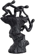 Hebdids - Abstract Wall-Climbing Sculpture in Matte Black,Living Room and Office Dynamic Climbing Wall Character Decoration, Black Statue, 8.27 x 5.12 x 1.97inches Elegant Black Home Decoration Gift by Hebdids