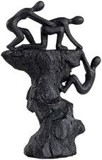 Hebdids - Abstract Wall-Climbing Sculpture in Matte Black,Living Room and Office Dynamic Climbing Wall Character Decoration, Black Statue, 8.27 x 5.12 x 1.97inches Elegant Black Home Decoration Gift by Hebdids