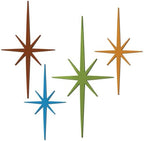 Blulu 4 Pcs Starburst Shaped Wall Decor Mid Century Modern Art,Modern by Blulu