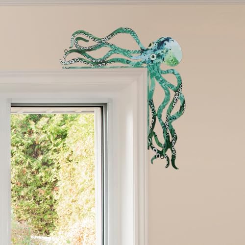 FairySandy Metal Octopus Door Topper Decor Ocean Door Frame, Gothic Style - Image 3