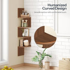 HOOBRO Corner Shelf Wall-Mounted, Set of 2 Floating Corner Shelves for Wall - Image 6