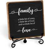 Farmhouse Decor Sign, Home Plaque Wooden with Stand, Housewarming Gifts for Women Men Family, Table Desk Cubicles Accessories for Living Room Bedroom Home Decorations by Toerifer