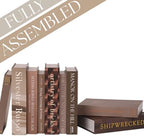 9 Faux Books with Hidden Storage (Earth), Vintage Books, Secret Storage, Bookshelf Decor, Coffee Table Storage, Home Staging Accessory, Brown Home Decor - Image 2