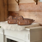 Soaoo 2 Packs Duck Home Decor Statues Rustic Vintage Resin Animal Figurines Countryside Farmhouse Decor for Desktop Living Room Nursery Shelf Indoor Decorative Accents - Image 4