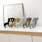 Silver Human and Dog Statue Decoration, Cute Pet Sculpture Home Decor Tabletop Ornament Office Living Room Bedroom Home, for Dog Lovers Friends Family Decoration - Image 4