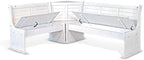 Pemberly Row 75" x 56" Farmhouse Wood Breakfast Nook Set - Image 9