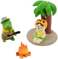 Mevodeata Cute Mini Cat Figurine with Coconut Tree Figurine for Office Home Decor - Cute Cat Gift for Cat Lovers by Unknown