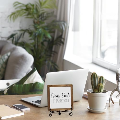 Home Decor, Farmhouse Shelf Decor For Living Room, Boho Aesthetic Table Decorations, Christian Gifts For Women Men, Entryway Tv Stand Fireplace Mantle Coffee Table Decoration (god-12) - Image 5
