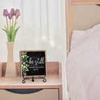 Inspirational Christian Desk Decor, Be Still And Know That I Am God Sign, Desk Decorations For Office Home Living Room Bathroom, Eucalyptus Shelf Decor, Wooden Plaque With Stand (02) - Image 4