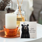 Funny Bear Bathroom Decor - Hello Sweet Cheeks Bear Bathroom Decor, Rustic Farmhouse Wooden Sign, 5 X 5 Inches - Image 4