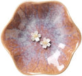 Lotus Leaf Shape Ring Holder Dish, Small Key Bowl, Ceramic Trinket Tray Jewelry Dish Organizing Necklace Earrings for Mom Friend Sister. All Jewelries Are NOT Included. Purple. by JAMEND+CLXP