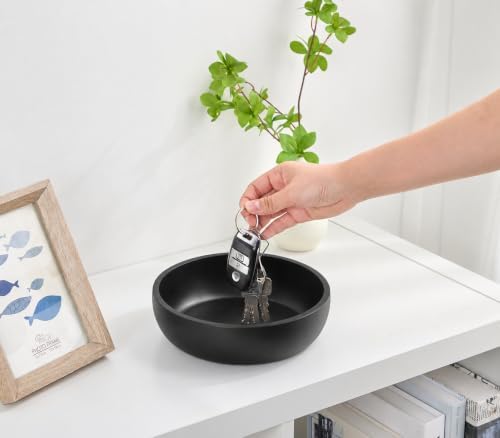 Large Concrete Key Bowl for Entryway Table - 7.9" Key Holder Bowl for Keys - Image 2
