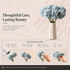 Mandy's 12pcs Artificial Blue Ball Chrysanthemum Flowers - Image 6