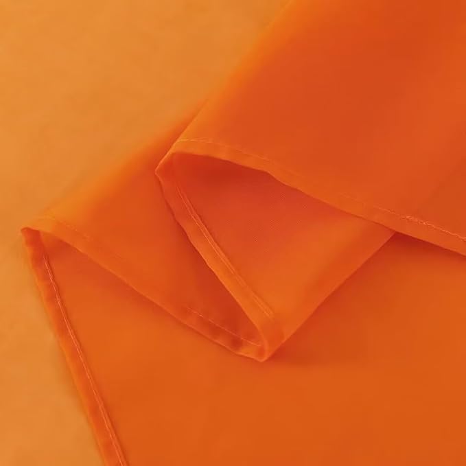 SpaceDresser Basic Rod Pocket Sheer Voile Window Curtain Panels White 1 Pair 2 - Image 6
