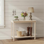 IC International Concepts, Portman Accent Table, Solid Real Wood, Sturdy - Image 2