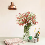 N&T NIETING Babys Breath Artificial Flowers Bulk, 15Pcs, Pink White - Image 2