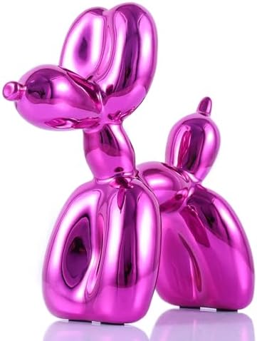 Red Balloon Dog Decor, Animal Shelf Decor, Preppy Room Cute Statue, Bedroom Modern Sculpture Desk, Office Gold Decorations Small Figurines by XIAOMAGG