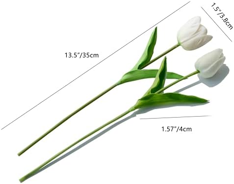 Mandy's 12pcs Artificial White Tulips - Image 2