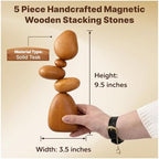 Cairn Sculpture – Magnetic Wood Art for Desk, Office & Indoor Decor - Image 2