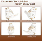 Boho White Bird Figurine for Home Decor,Resin Shelf Accent Sculpture - Image 3