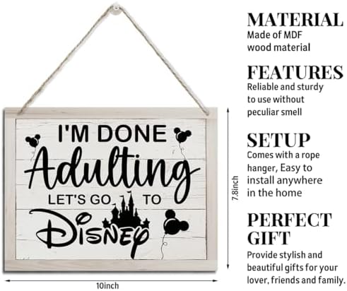 Inspirational Sign, Office Decor, Vintage Wood Sign, Rustic Hanging Wood Plaque Sign, Farmhouse Wooden Wall Sign, Farmhouse Home Wall Decor, Decorative Wall Plaque - Image 2