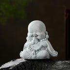 Landical Buddha Sandstone Statues Zen Monk Sculptures,Prayer Buddha by Landical