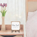 Modern Farmhouse Decor, Home Decor For Living Room, Boho Chic Aesthetic Shelf Decorations, Christian Dear God Acrylic Sign, Farmhouse Entryway Tv Stand Fireplace Coffee Table Decoration (13) - Image 3