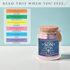 Bible Verses Jar for Son – 92 Scripture Cards, Open When You Feel Happy Sad Anxious or Lonely, Meaningful Christian Gift for Son, Birthday Graduation Easter Gift from Parents - Image 2