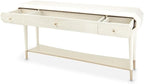 MICHAEL AMINI La Rachelle 3 Drawer Console Table in Champagne Ivory - Image 9